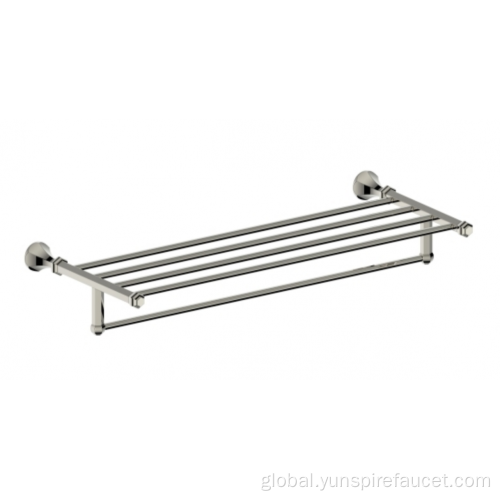 Polished Nickel Towel Shelf Vintage Bathroom Towel Holder Supplier